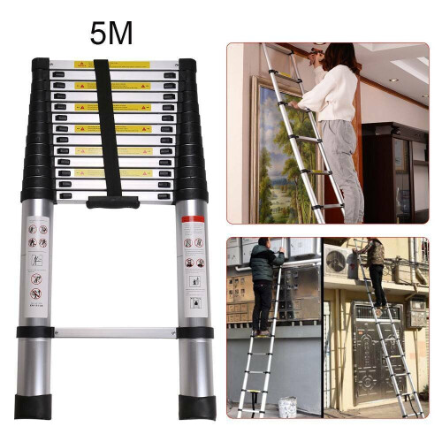 5m Portable Telescopic Ladder 1