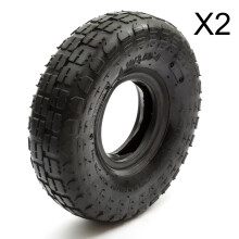 2 x Petrolscooter Knobbly Tyre Size 4.10 / 3.50-4 / 410x4 / 350x4