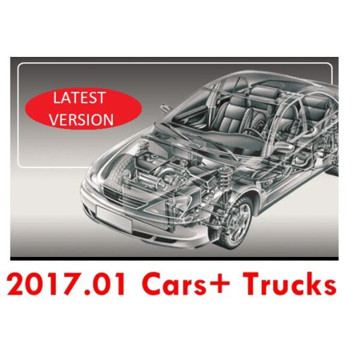 (CD Rom/DVD) 2017R1 Cars + Trucks OBD Diagnostic Software for Multidiag TCS Pro