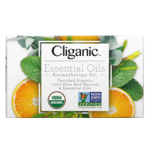 Cliganic, 100 % Reine und Natürliche Ätherische Öle, Aromatherapie-Set, 4-teilig