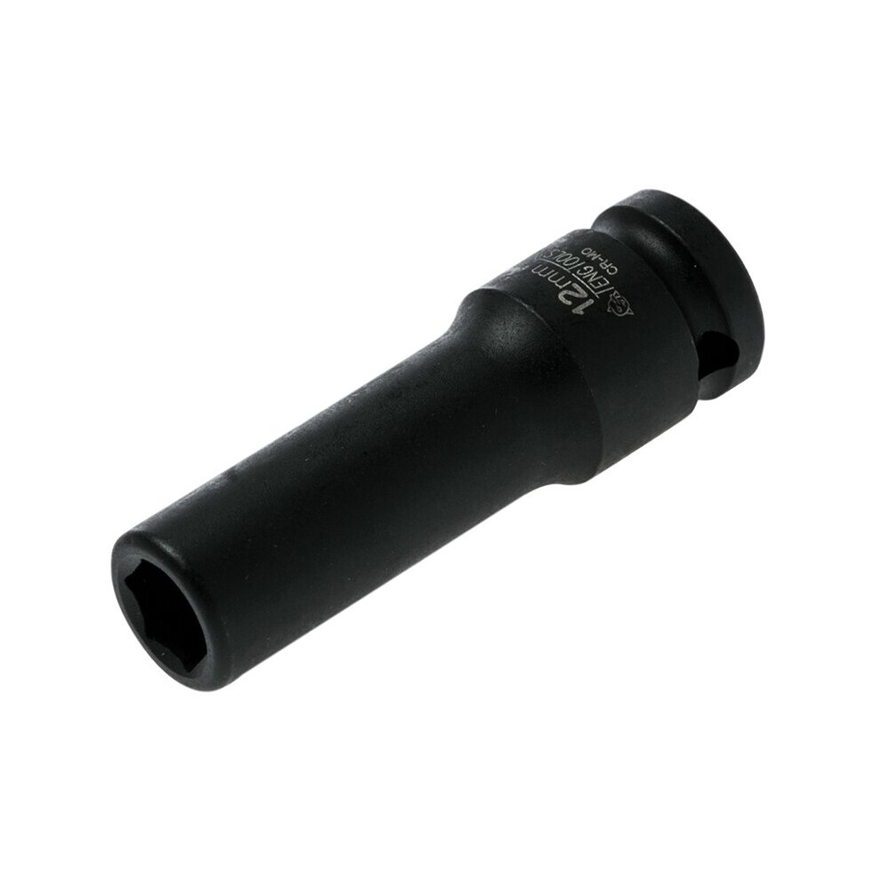 Teng Deep Impact Socket Hexagon 6 Point 1/2in Drive 12mm