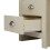 Timber Art Design UK Lisbon 2 Piece Bedroom Set 3 Doors Wardrobe 2 Drawer Bedside Table Cream 12