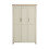 Timber Art Design UK Lisbon 2 Piece Bedroom Set 3 Doors Wardrobe 2 Drawer Bedside Table Cream 5