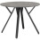 Seconique Athens Round Dining Table Concrete Effect Top Black Metal legs 1