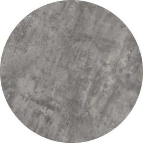 Seconique Athens Round Dining Table Concrete Effect Top Black Metal legs 2