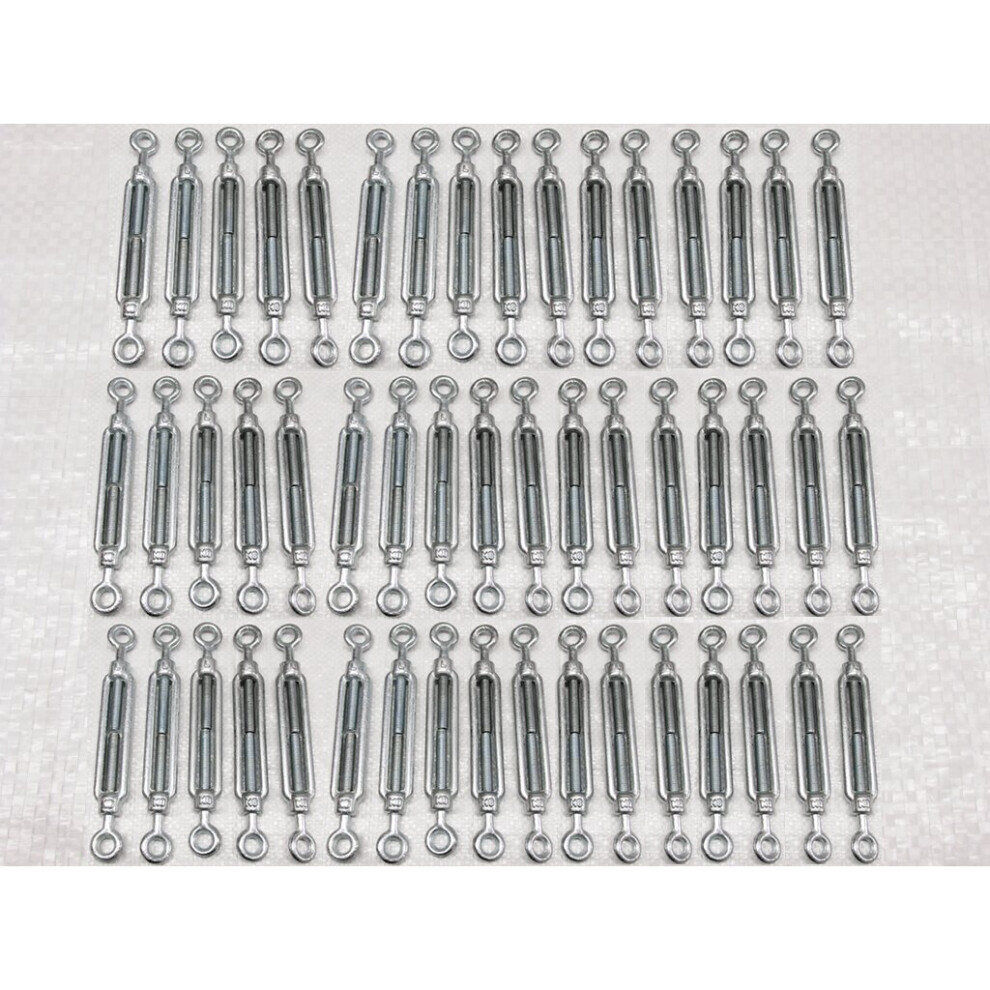 (16Mm, Pack Of 50) Eye & Eye Galvanised Turnbuckles From 5Mm - 33Mm 600988523548