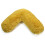 (Ochre, V Pillow with Case) Teddy Cuddles V Shape Pillow Case For Support 1