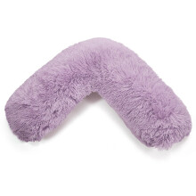 (Lilac, V Pillow with Case) Teddy Cuddles V Shape Pillow Case For Support