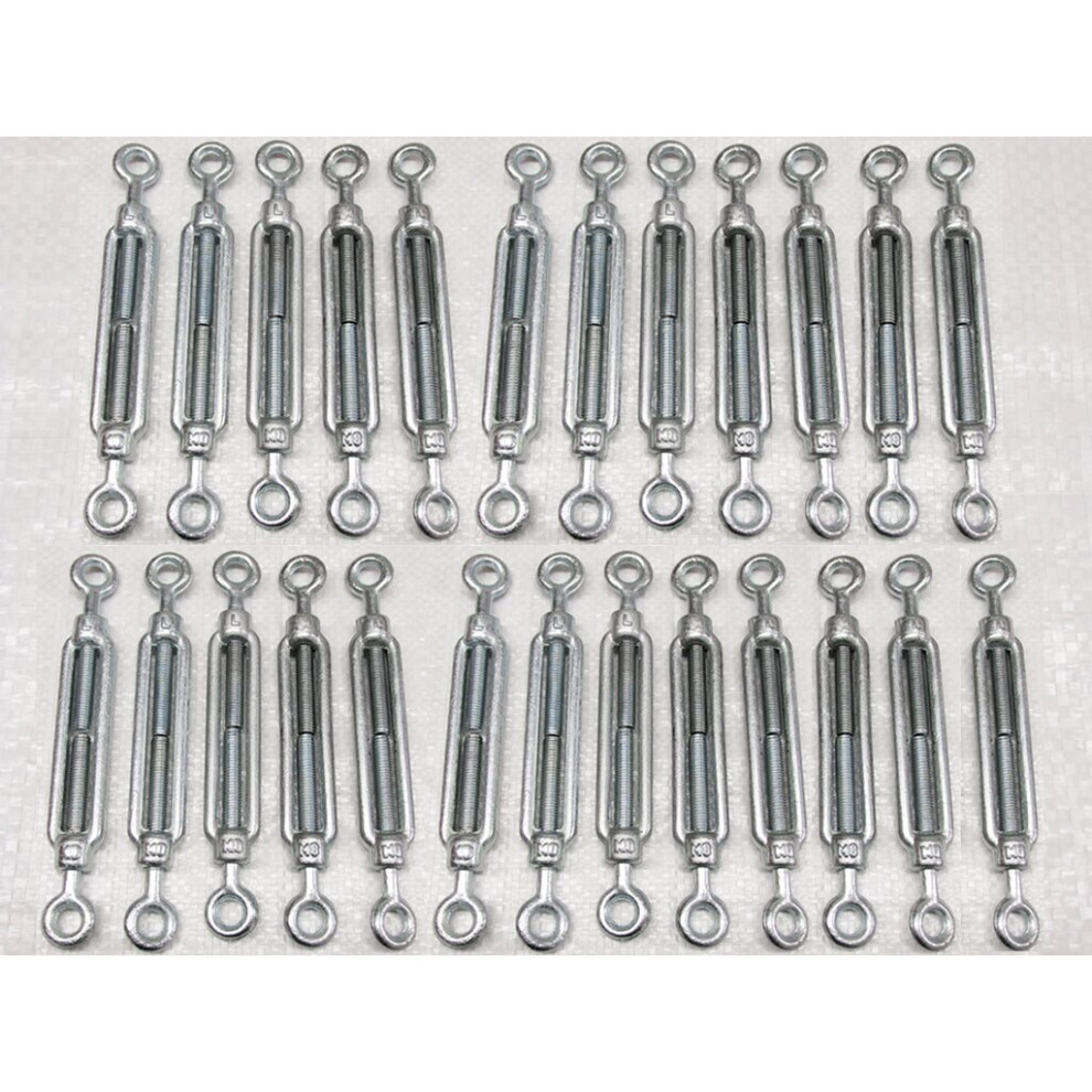 (16Mm, Pack Of 25) Eye & Eye Galvanised Turnbuckles From 5Mm - 33Mm 600988523555
