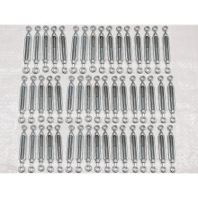 (8MM, Pack of 50) Eye & Eye Galvanised Turnbuckles from 5MM - 33MM