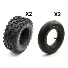 2x Offroad Tyre & Inner Tube 6 Inch 13x5.00-6 Knobbly Drifter 160cc