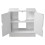 (White) Partial Pedestal Bathroom Under Cupboard Storage 4