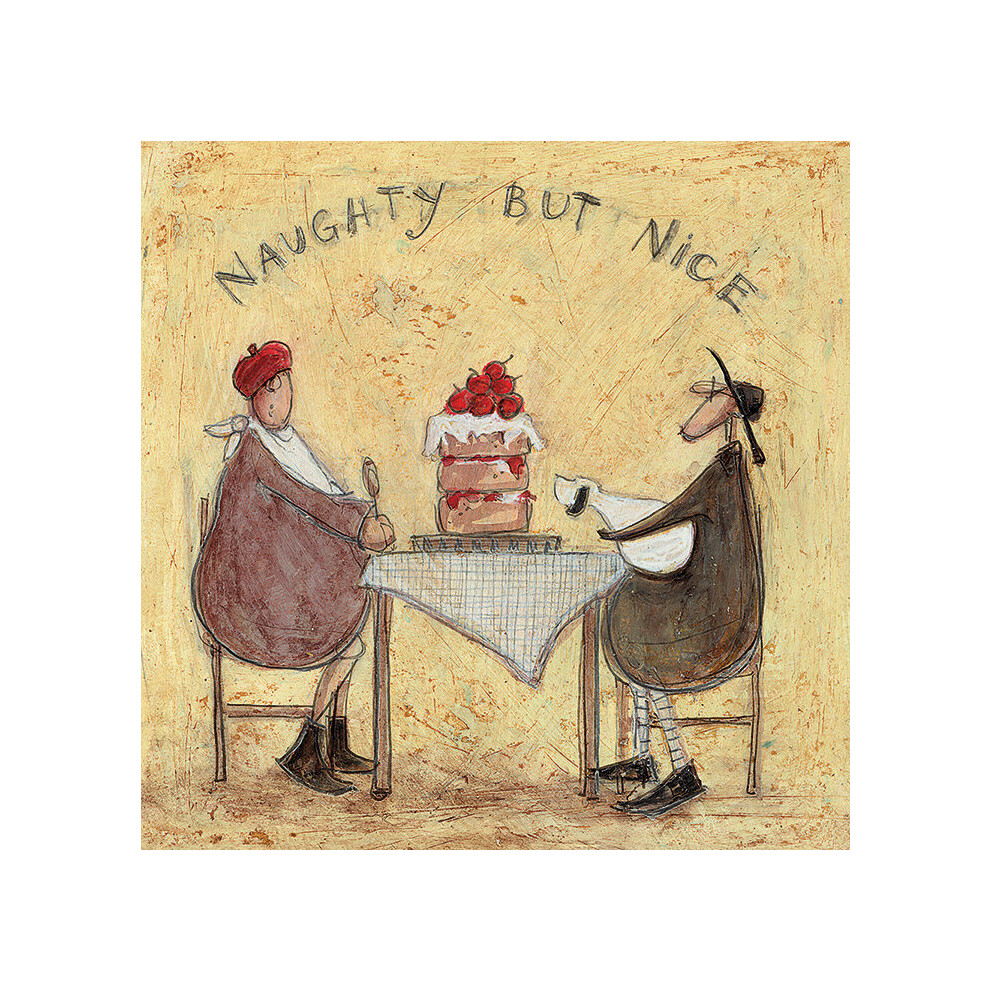 Sam Toft (Naughty But Nice) 30 x 30 x 4cm Canvas Print