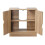 (Oak) Partial Pedestal Bathroom Under Cupboard Storage 3