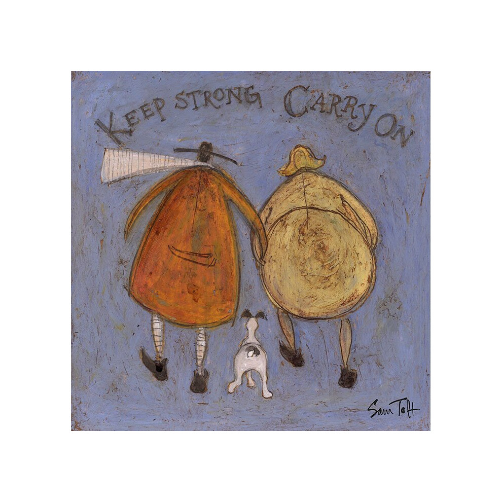 Sam Toft (Keep Strong Carry On) 30 x 30 x 4cm Canvas Print