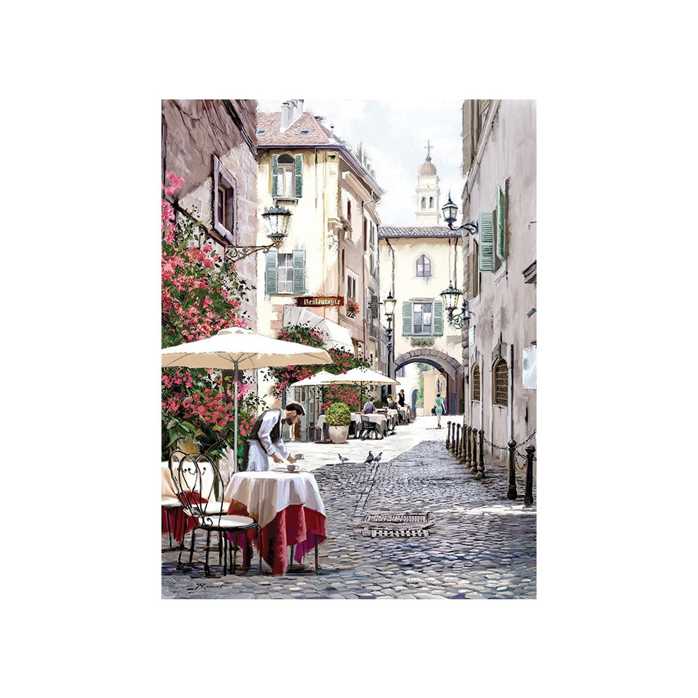 Richard Macneil (Cobbled Street) 30 x 40 x 4cm Canvas Print