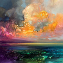 Scott Naismith (Isle of Jura Emerges) 85 x 85 x 4cm Canvas Print