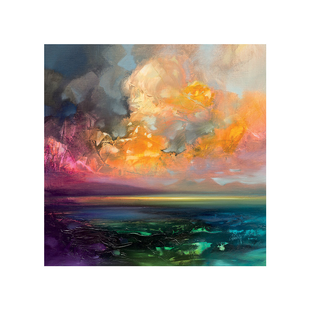 The Art Group Scott Naismith (Isle Of Jura Emerges) 85 X 85 X 4Cm Canvas Print