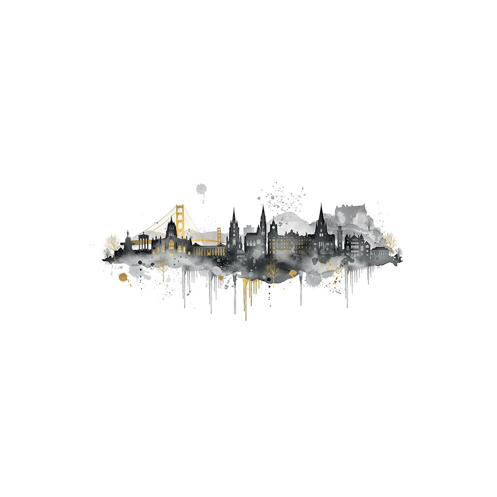 Summer Thornton (Edinburgh Skyline) 40 x 50 x 4cm Canvas Print