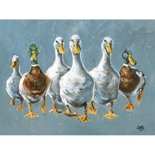 Louise Brown (Reservoir Ducks) 40 x 50 x 4cm Canvas Print