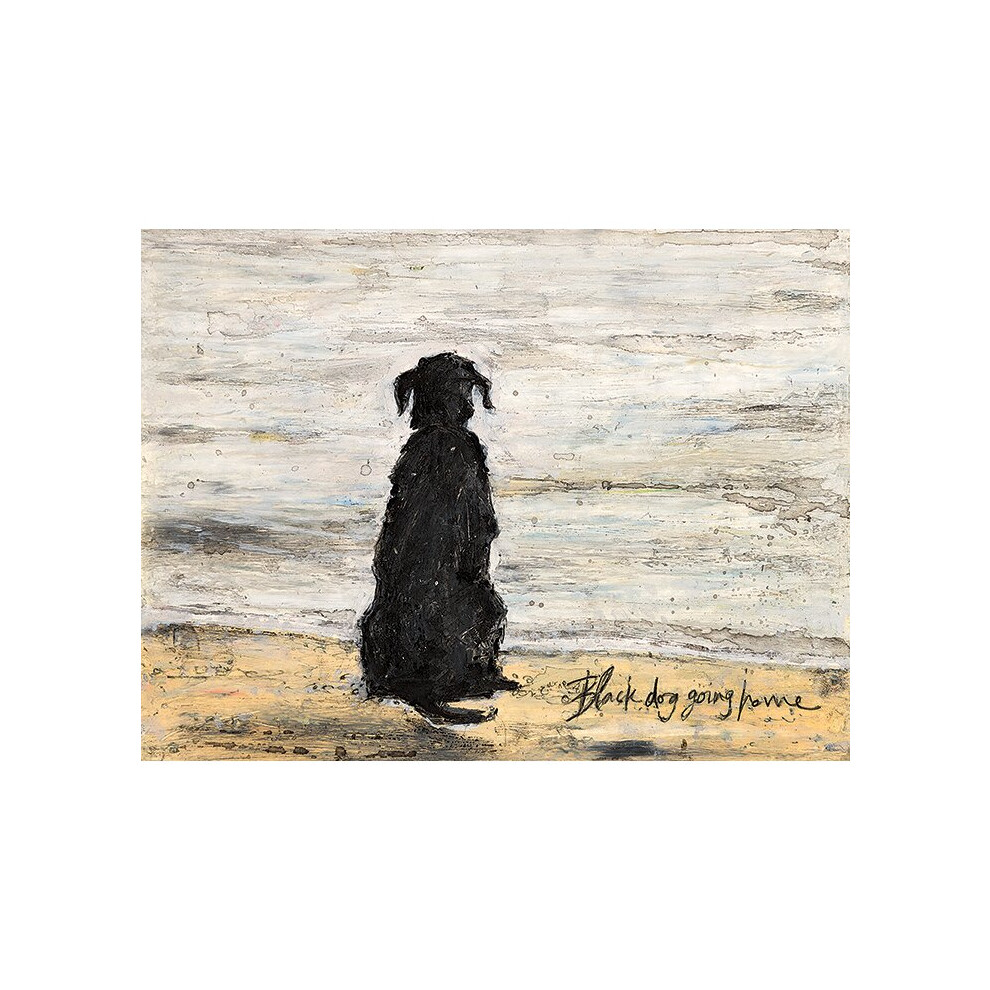 Sam Toft (Black Dog Going Home) 30 x 40 x 4cm Canvas Print