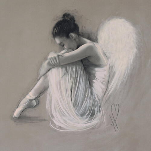 Hazel Bowman (Angel Wings IV) 60 x 60 x 4cm Canvas Print