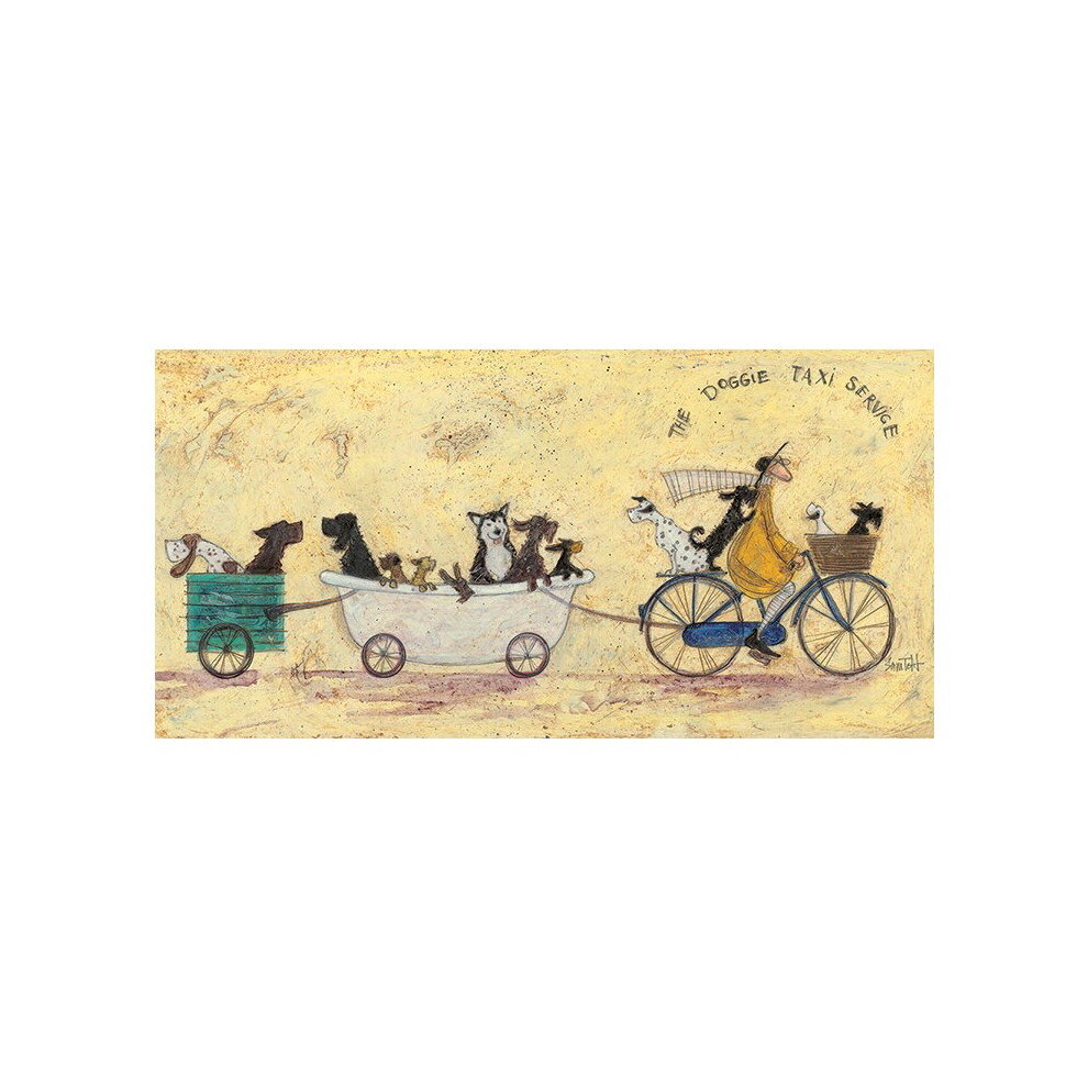 Sam Toft (The Doggie Taxi Service) 30 x 60 x 4cm Canvas Print