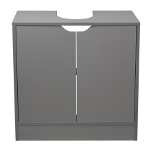 (Grey) Full Pedestal Bathroom Under Cupboard Storage