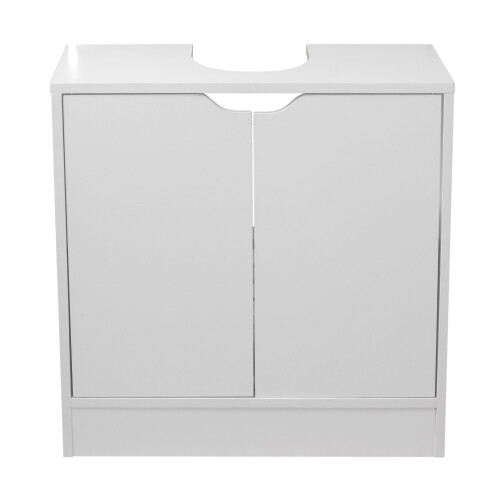 (White) Full Pedestal Bathroom Under Cupboard Storage