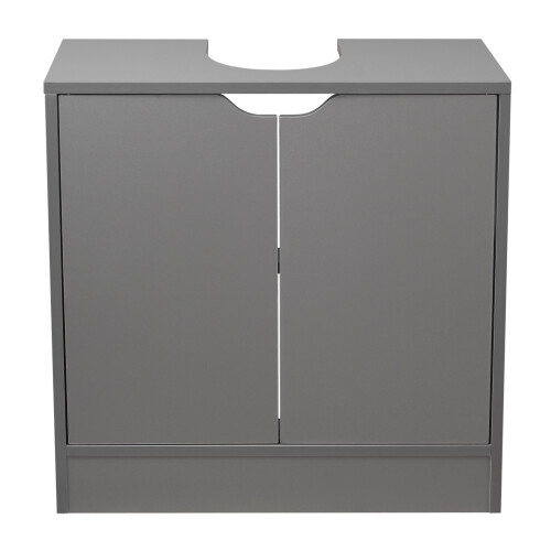 (Grey) Full Pedestal Bathroom Under Cupboard Storage 1