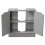 (Grey) Full Pedestal Bathroom Under Cupboard Storage 3