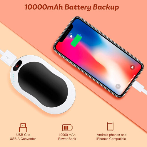 Hand Warmers Rechargeable 3 Levels Heating Electric Hand Warmer on OnBuy