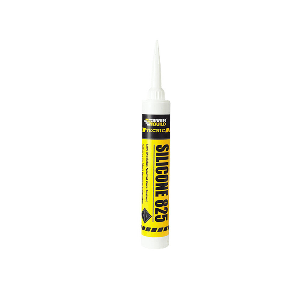 Everbuild 825 Professional Silicone Sealant LM Alcoxy Frame Wall Joints Builder