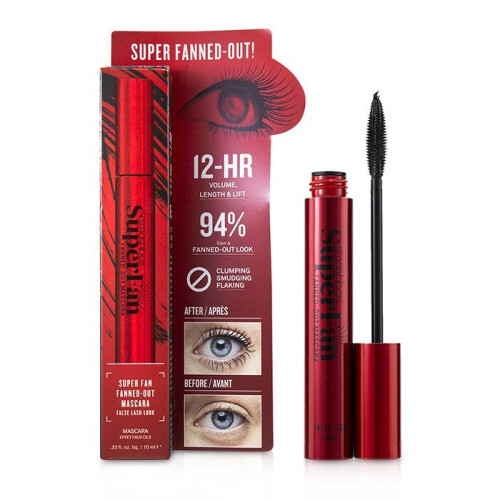 Superfan Fanned Out Mascara - 10ml, Lengthening, Buildable Lift & Volume, 12-Hour Wear, Clump-Free, Paraben-Free Formula