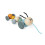 Janod Janod Sweet Cocoon Pull-Along Caterpillar - Plush Soft Toy 3