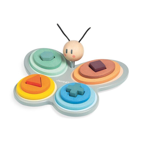 Janod Janod Sweet Cocoon Butterfly Shape Sorter 1