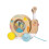 Janod Janod Pure Pull Along Snail - Plush Soft Toy 5