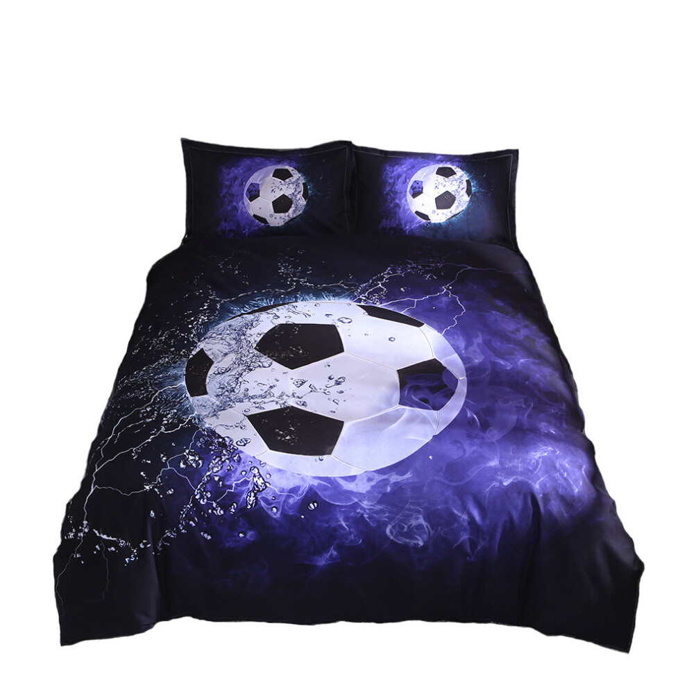 (Football, Single) Basketball Football Kids Bedding Sets, Sports Duvet Cover Set