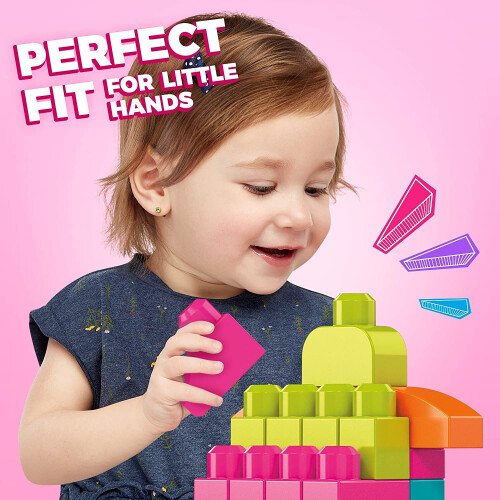 MEGA Mega Bloks DCH54 Big Building Bag, Pink, 60 Pieces 1