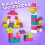 MEGA Mega Bloks DCH54 Big Building Bag, Pink, 60 Pieces 4