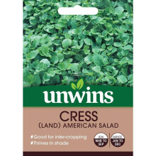 Unwins Grow Your Own Cress Land American Salad Inter-cropping Seeds