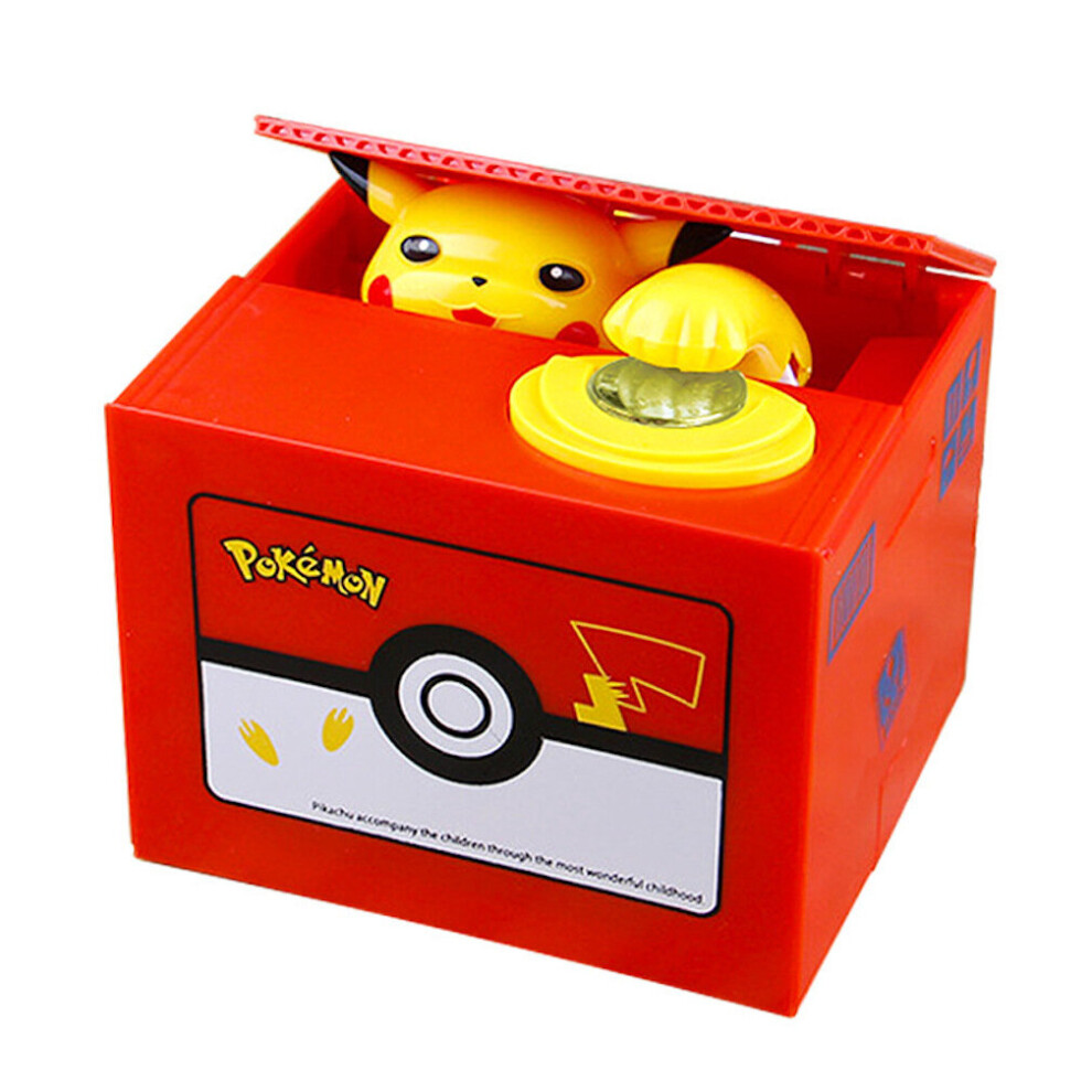 Pokemon Pikachu Piggy Bank Savings Money Stealing Greedy Money Box