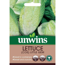 Unwins Grow Your Own Cos Little Gem Lettuce Vegetable Seeds
