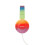 Roxel RX110 Rainbow Ergonomic Lightweight Wired Foldable Headphones with Mic 8