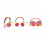 Roxel RX110 Rainbow Ergonomic Lightweight Wired Foldable Headphones with Mic 6