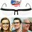 Lens Dial Adjustable Glasses Variable Focus Reading Distance Vision Eyeglasses 2