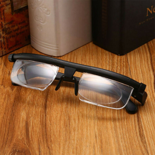 Lens Dial Adjustable Glasses Variable Focus Reading Distance Vision Eyeglasses 2