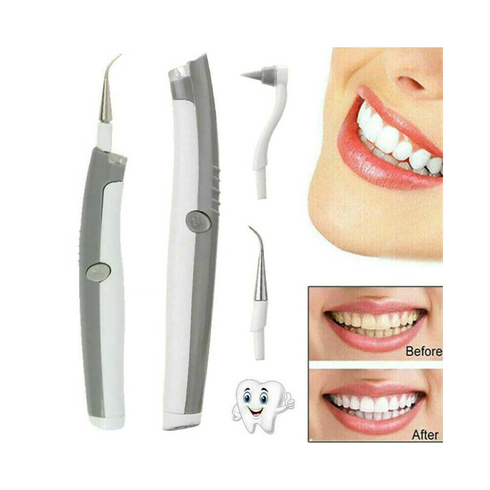 Light Portable Electric Ultrasonic Tooth Cleaner Dental Stain Plaque Tartar Remover