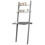 (Grey) White Or Grey Ladder Computer Desk + Two Shelves 1