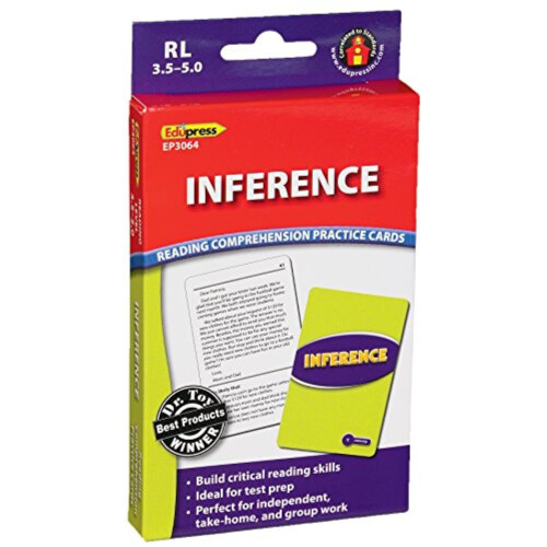 EduPress Reading Comprehension Practice Cards Inference Blue Level (EP63064) Medium